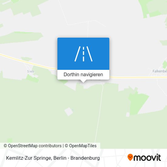 Kemlitz-Zur Springe Karte