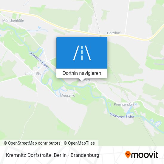 Kremnitz Dorfstraße Karte