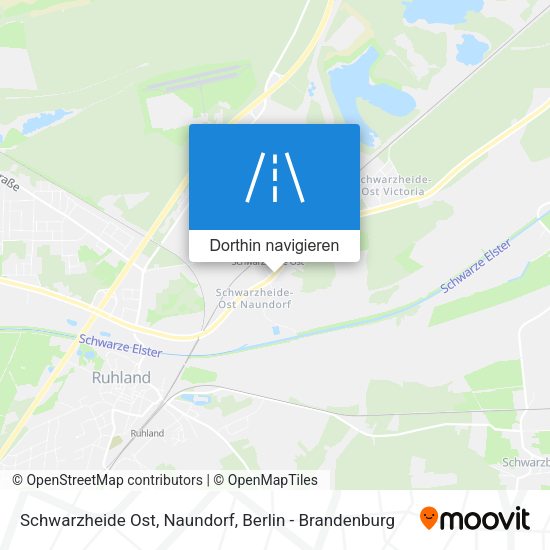 Schwarzheide Ost, Naundorf Karte