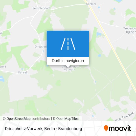 Drieschnitz-Vorwerk Karte