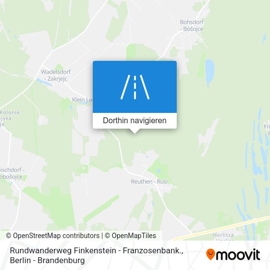 Rundwanderweg Finkenstein - Franzosenbank. Karte