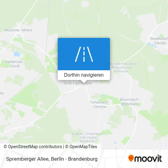 Spremberger Allee Karte