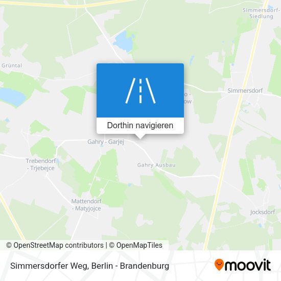 Simmersdorfer Weg Karte