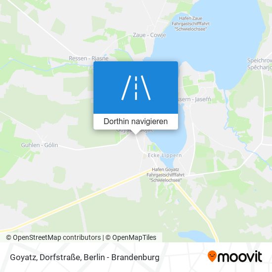 Goyatz, Dorfstraße Karte