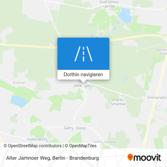 Alter Jamnoer Weg Karte