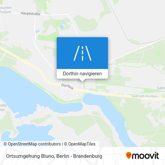 Ortsumgehung Bluno Karte