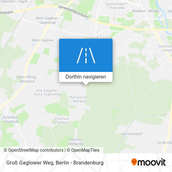 Groß Gaglower Weg Karte