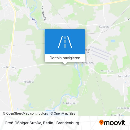 Groß Oßniger Straße Karte