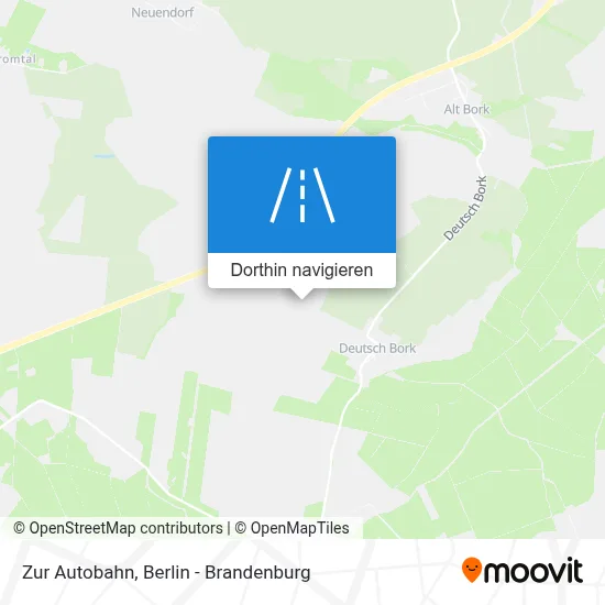 Zur Autobahn Karte