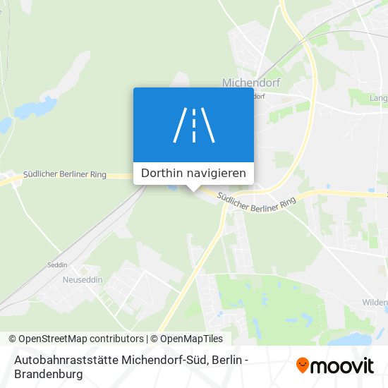 Autobahnraststätte Michendorf-Süd Karte