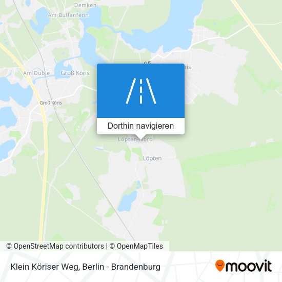 Klein Köriser Weg Karte
