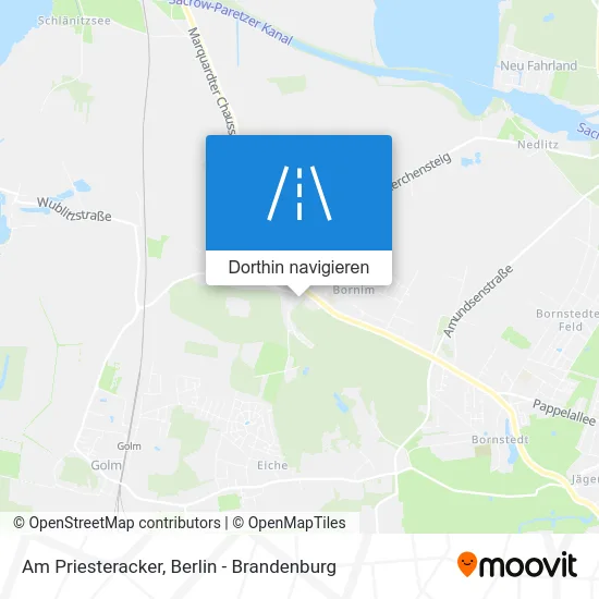 Am Priesteracker Karte