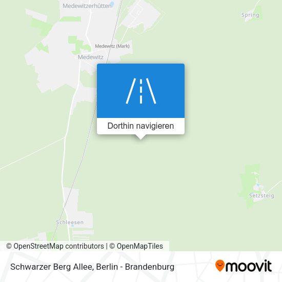 Schwarzer Berg Allee Karte