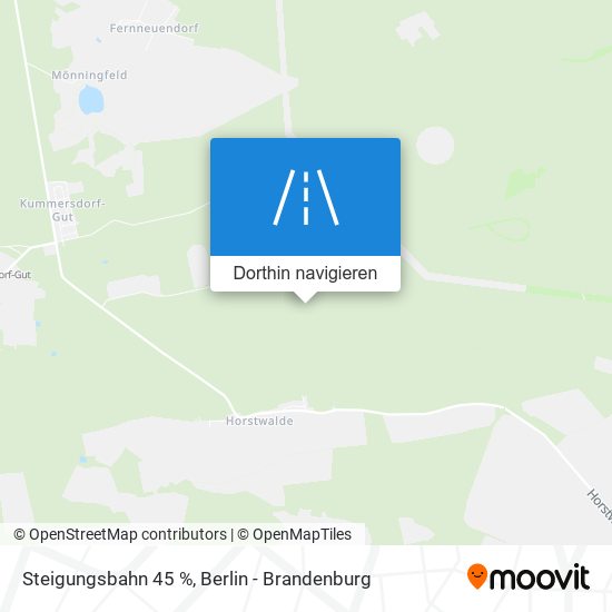 Steigungsbahn 45 % Karte