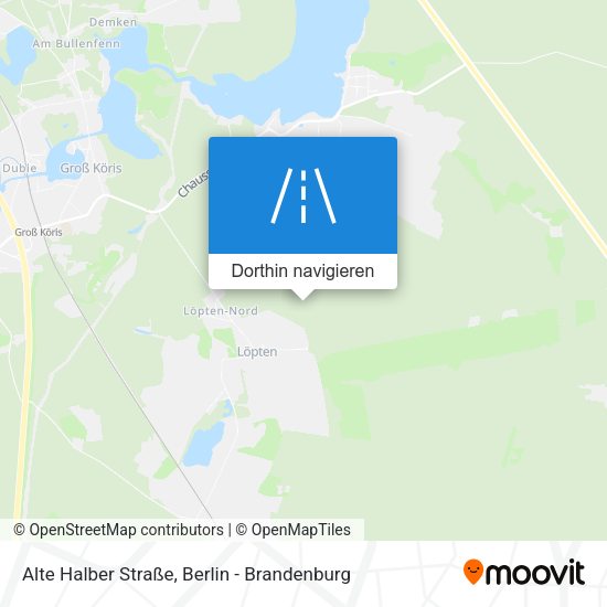 Alte Halber Straße Karte