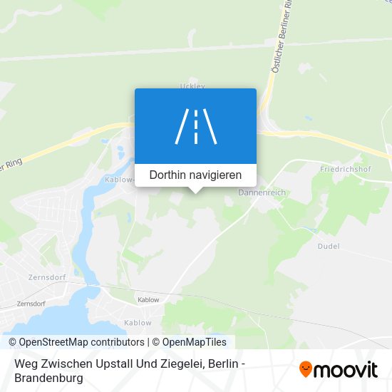 Weg Zwischen Upstall Und Ziegelei Karte