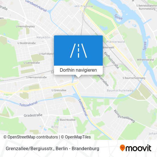 Grenzallee/Bergiusstr. Karte