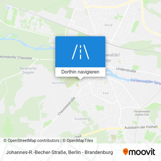 Johannes-R.-Becher-Straße Karte