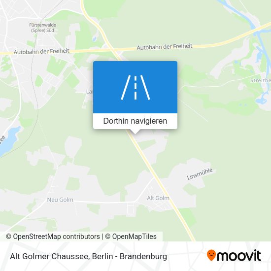 Alt Golmer Chaussee Karte