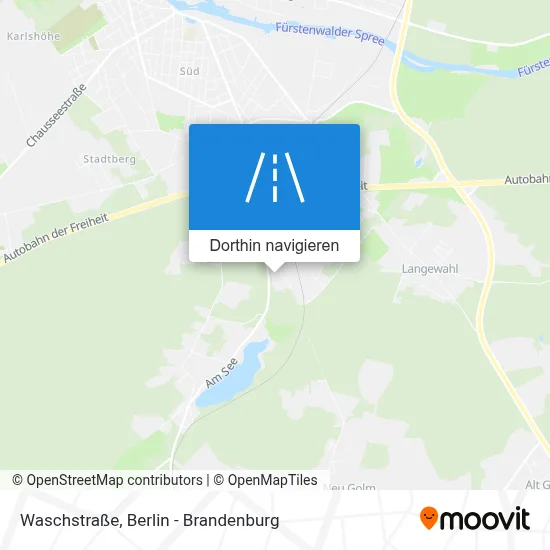 Waschstraße Karte