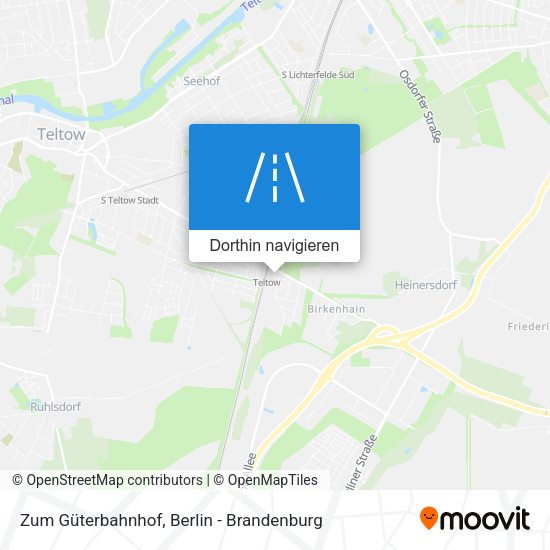 Zum Güterbahnhof Karte