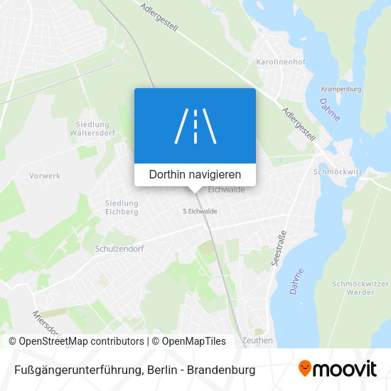 Fußgängerunterführung Karte