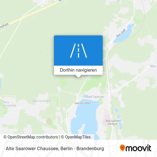Alte Saarower Chaussee Karte