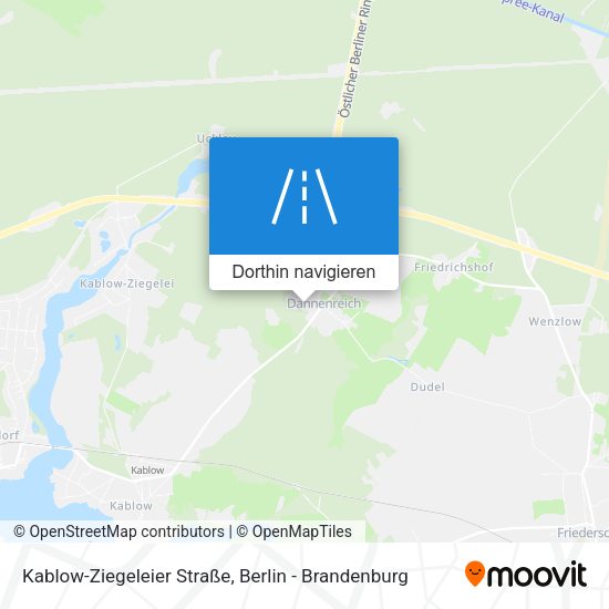 Kablow-Ziegeleier Straße Karte