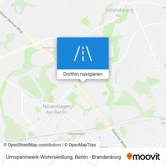Umspannwerk-Wohnsiedlung Karte