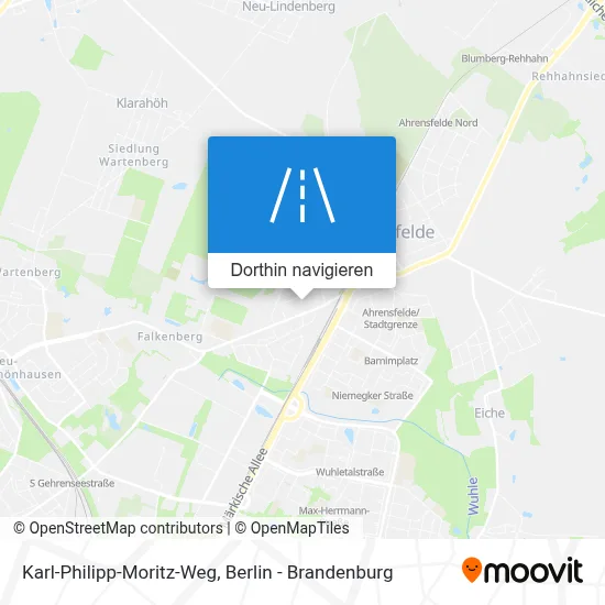 Karl-Philipp-Moritz-Weg Karte