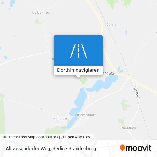 Alt Zeschdorfer Weg Karte
