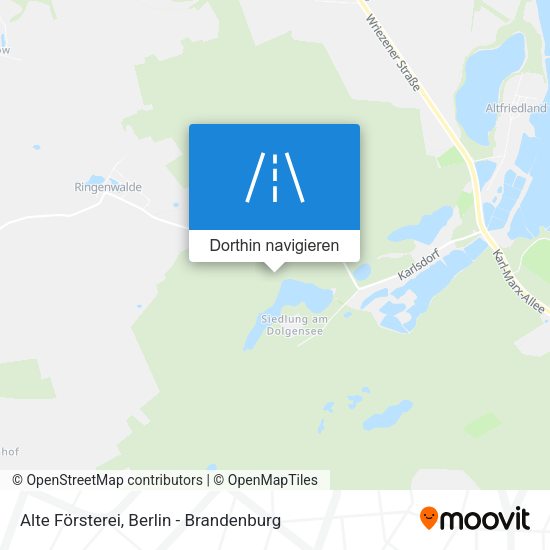 Alte Försterei Karte