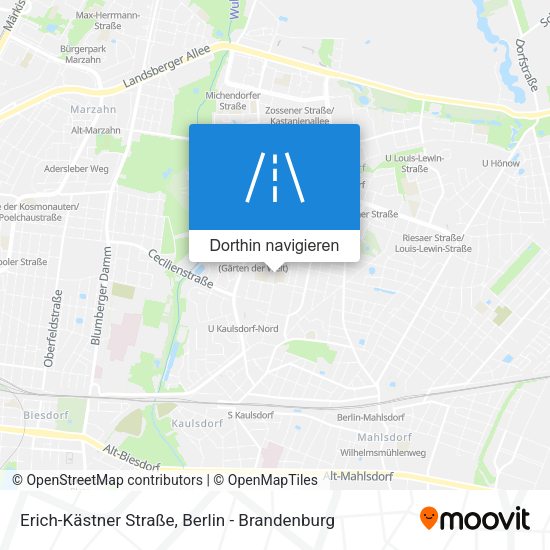 Erich-Kästner Straße Karte