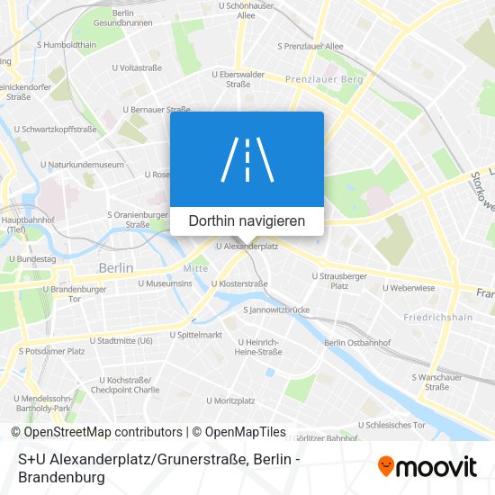 S+U Alexanderplatz / Grunerstraße Karte