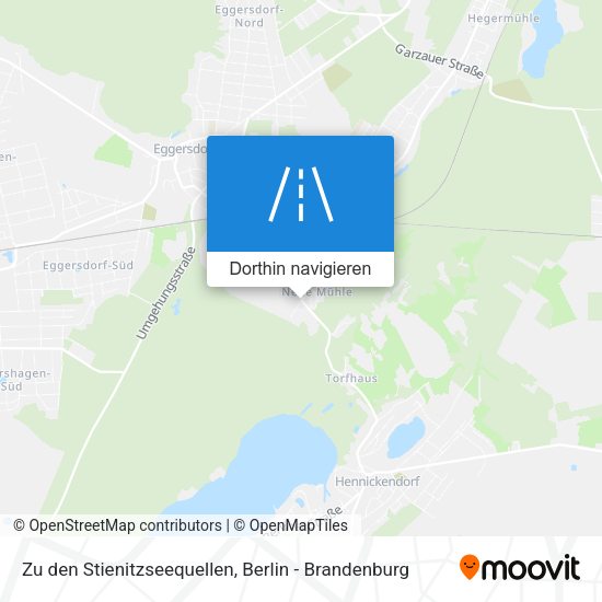 Zu den Stienitzseequellen Karte