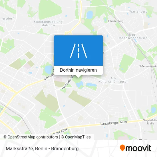 Marksstraße Karte