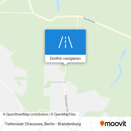 Tiefenseer Chaussee Karte