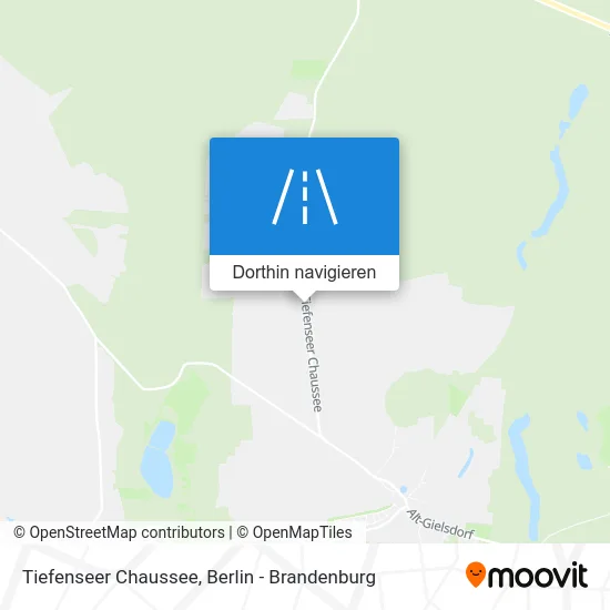 Tiefenseer Chaussee Karte