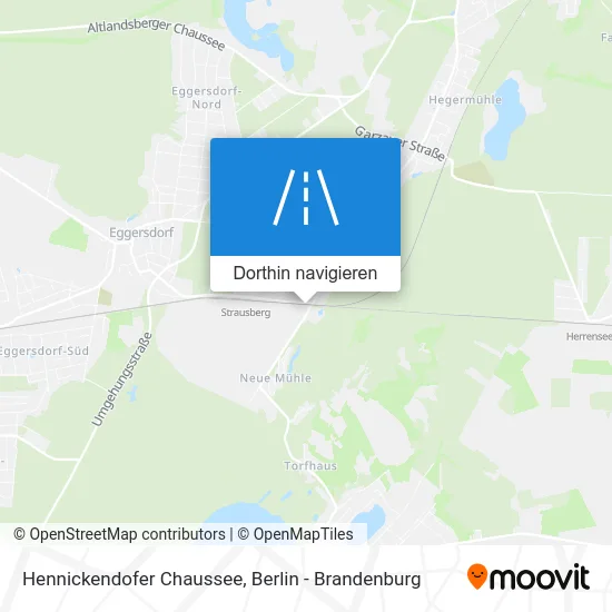 Hennickendofer Chaussee Karte