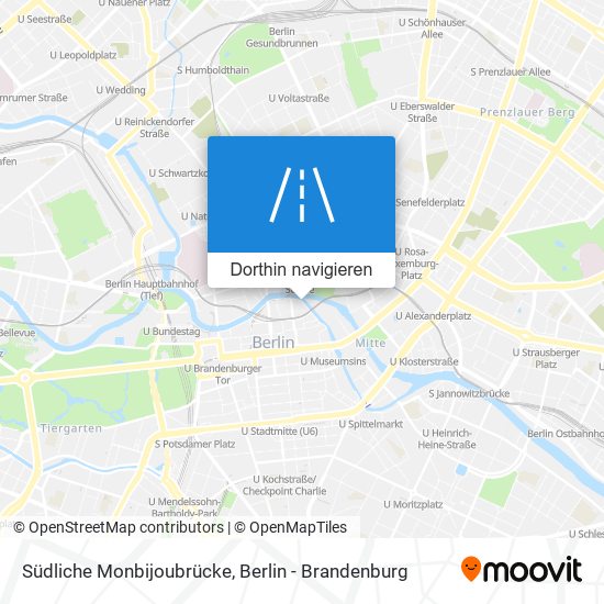 Südliche Monbijoubrücke Karte