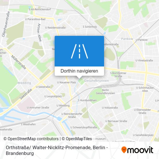 Orthstraße/ Walter-Nicklitz-Promenade Karte