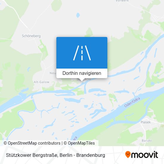 Stützkower Bergstraße Karte