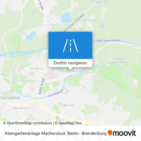 Kleingartenanlage Macherslust Karte