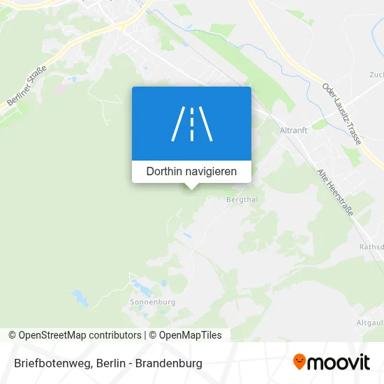Briefbotenweg Karte