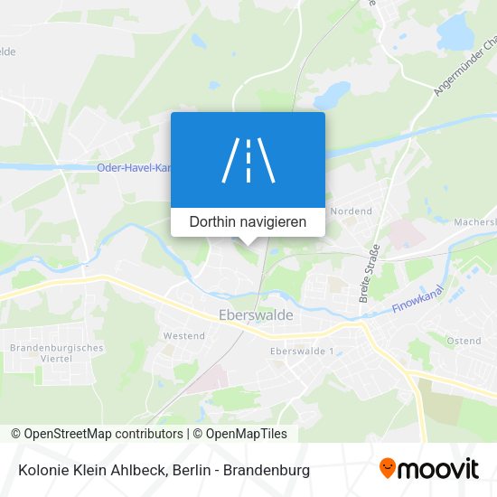 Kolonie Klein Ahlbeck Karte