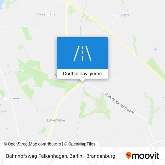 Bahnhofsweg Falkenhagen Karte