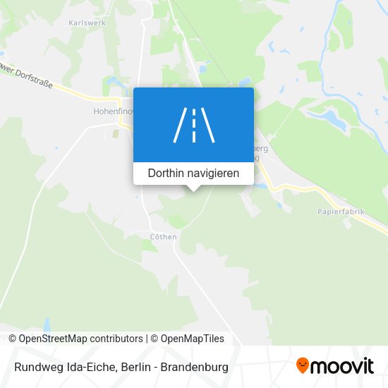 Rundweg Ida-Eiche Karte