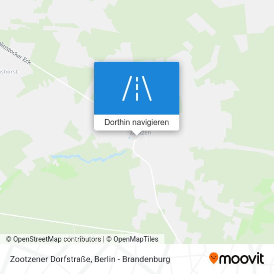 Zootzener Dorfstraße Karte