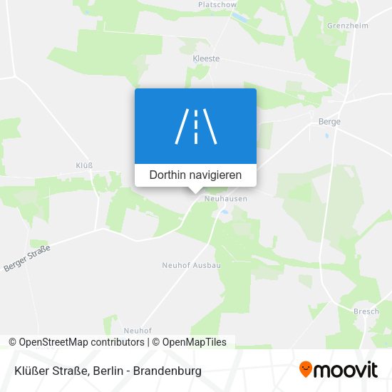Klüßer Straße Karte