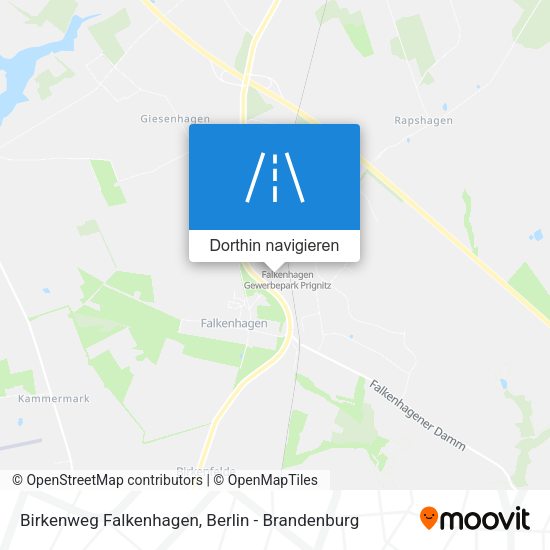 Birkenweg Falkenhagen Karte